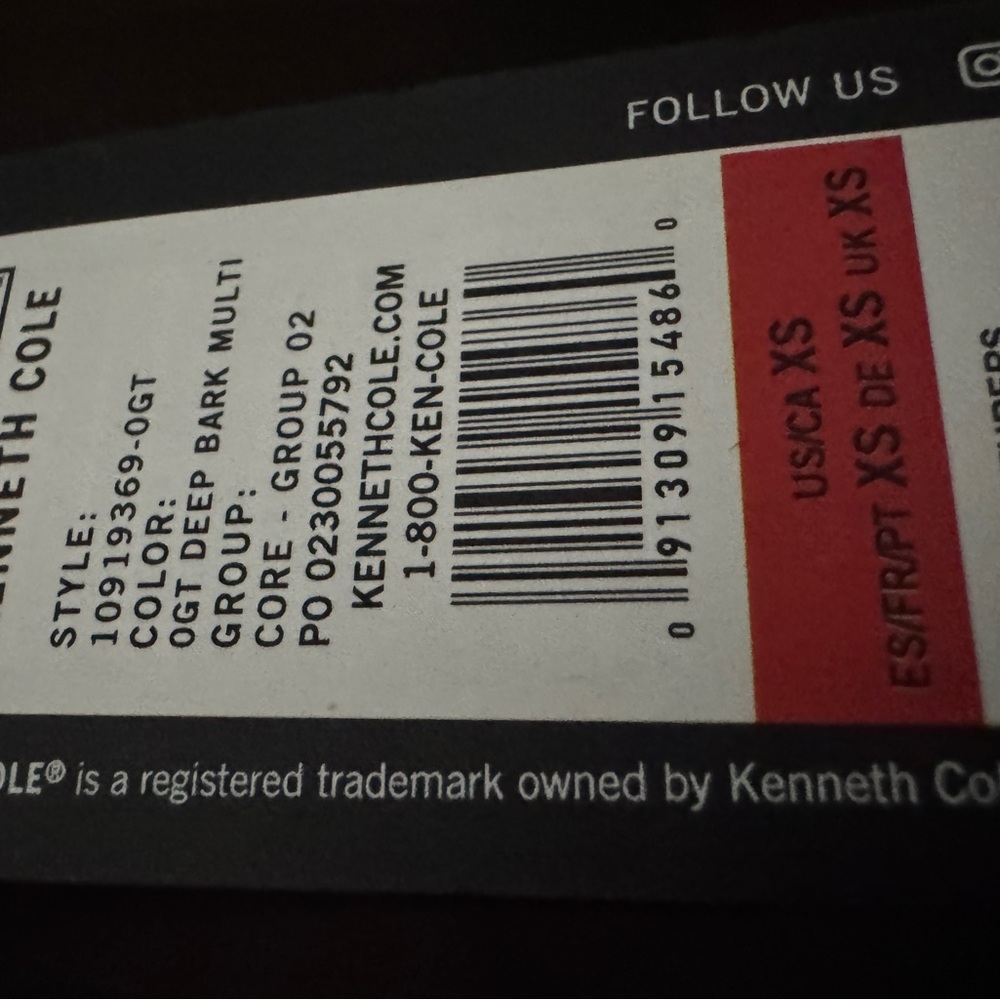 Kenneth Cole Bark Multi Top XS